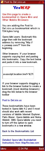 New Bookmarklets Landing Page 