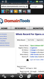 DomainTools Whois Extension